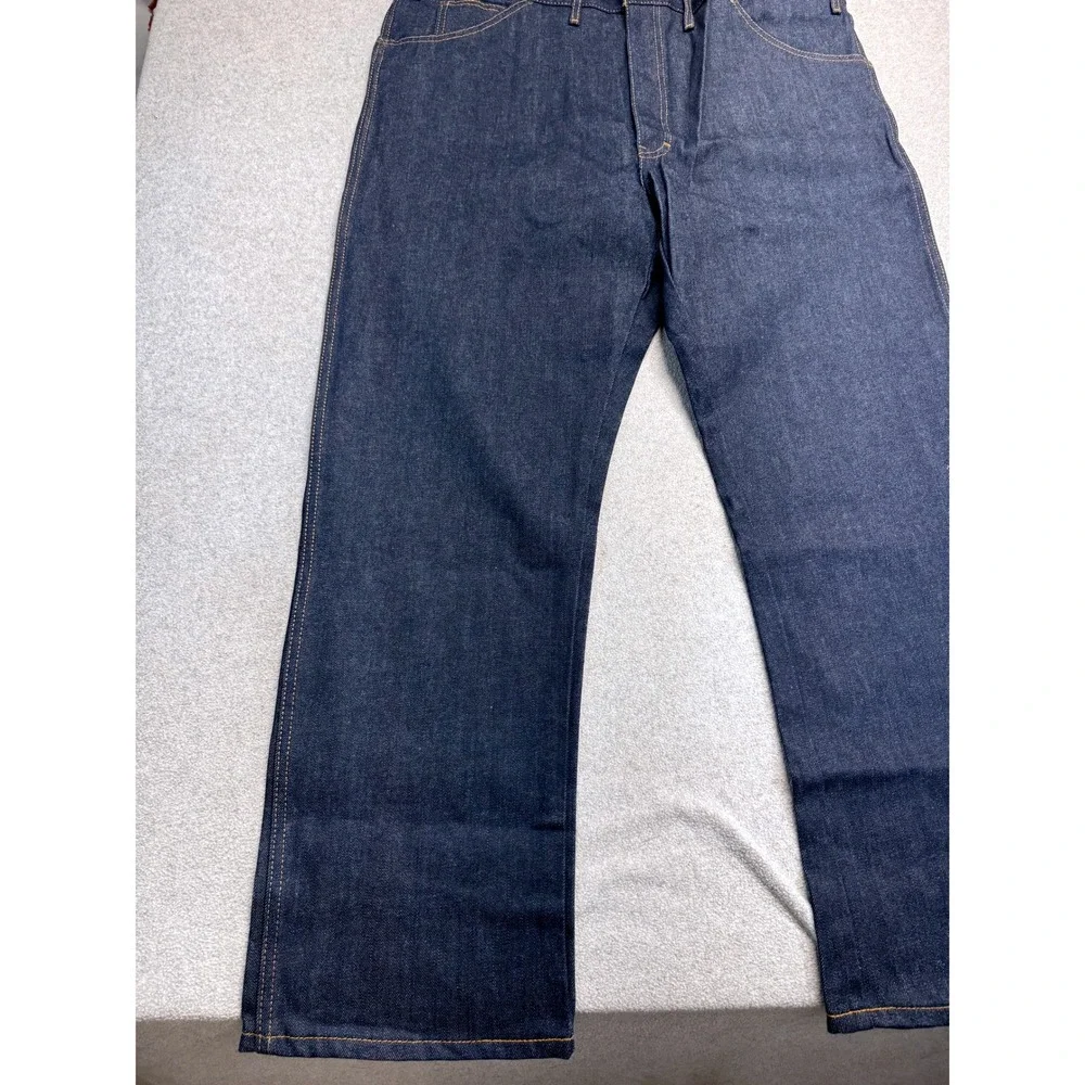 Dickies Regular Fit Jeans Mens 44x32 Indigo Blue Heavyweight Denim Workwear NWT‎